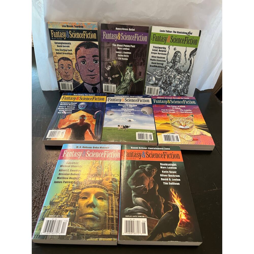 The Magazine of Fantasy & Science Fiction 2013–2016 Lot of 8